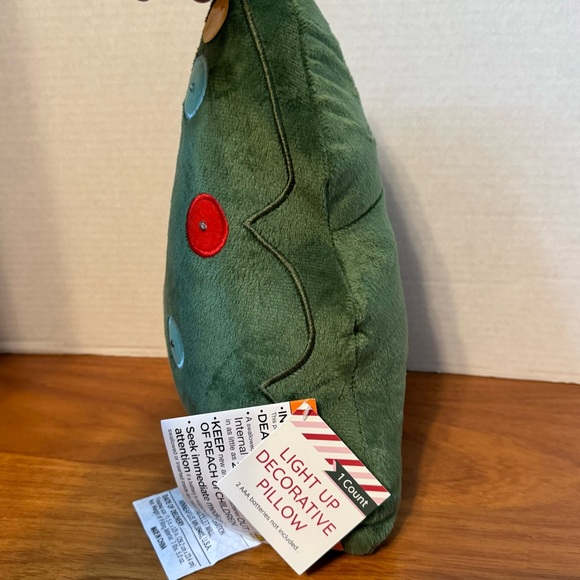 Target Christmas LED Tree Pillow Bullseyes Playground Flashing Lights Novelty - Picture 4 of 9